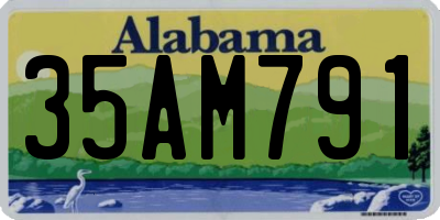 AL license plate 35AM791