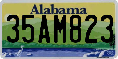 AL license plate 35AM823