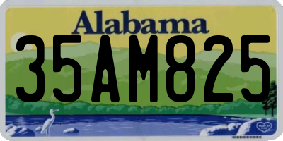 AL license plate 35AM825