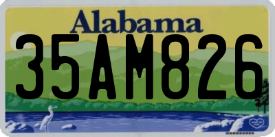 AL license plate 35AM826
