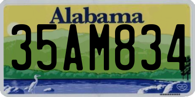 AL license plate 35AM834