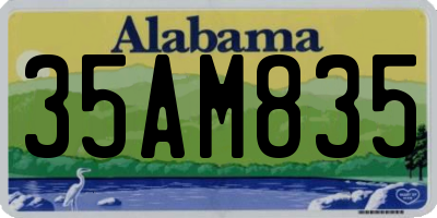 AL license plate 35AM835