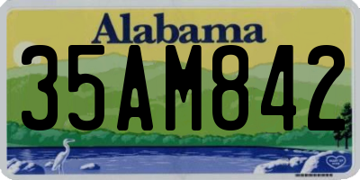 AL license plate 35AM842