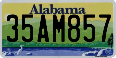 AL license plate 35AM857