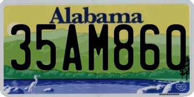 AL license plate 35AM860