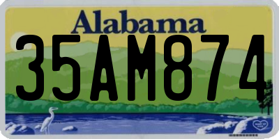 AL license plate 35AM874