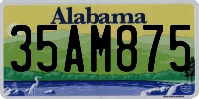 AL license plate 35AM875