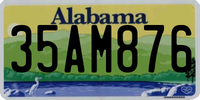 AL license plate 35AM876
