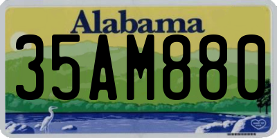 AL license plate 35AM880