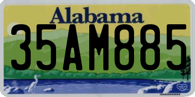 AL license plate 35AM885