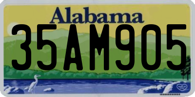 AL license plate 35AM905