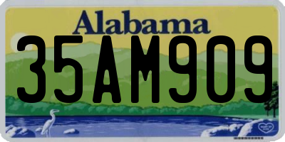 AL license plate 35AM909