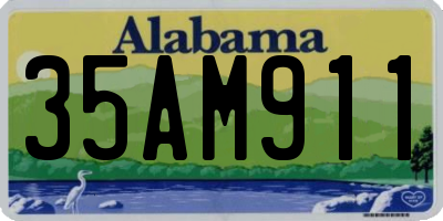 AL license plate 35AM911