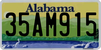 AL license plate 35AM915
