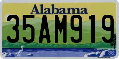 AL license plate 35AM919