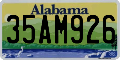 AL license plate 35AM926