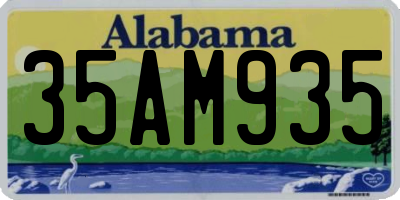 AL license plate 35AM935