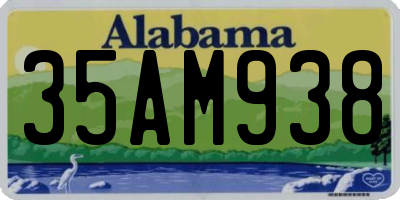AL license plate 35AM938