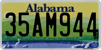 AL license plate 35AM944