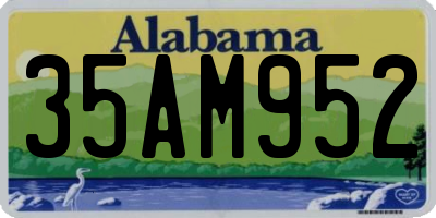 AL license plate 35AM952