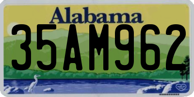 AL license plate 35AM962