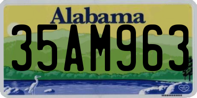 AL license plate 35AM963