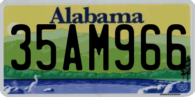 AL license plate 35AM966