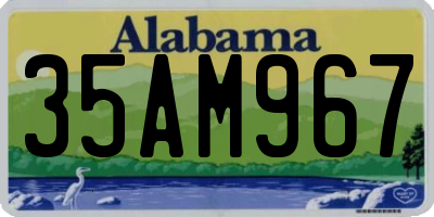 AL license plate 35AM967