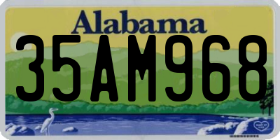 AL license plate 35AM968