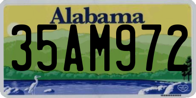 AL license plate 35AM972