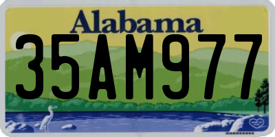AL license plate 35AM977