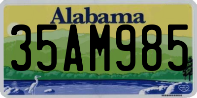 AL license plate 35AM985