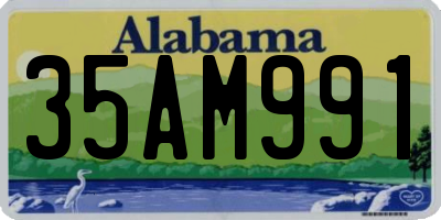 AL license plate 35AM991