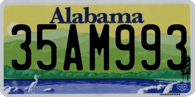 AL license plate 35AM993