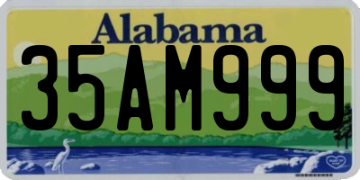 AL license plate 35AM999