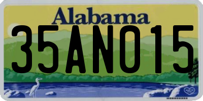 AL license plate 35AN015
