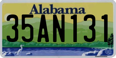 AL license plate 35AN131