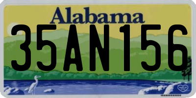 AL license plate 35AN156