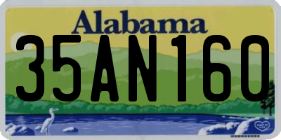 AL license plate 35AN160