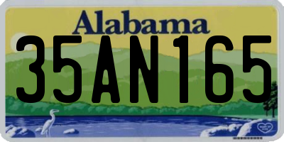 AL license plate 35AN165