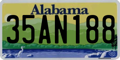 AL license plate 35AN188