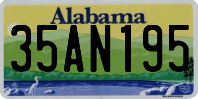 AL license plate 35AN195