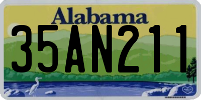 AL license plate 35AN211