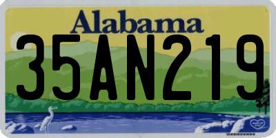 AL license plate 35AN219