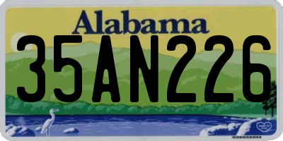 AL license plate 35AN226