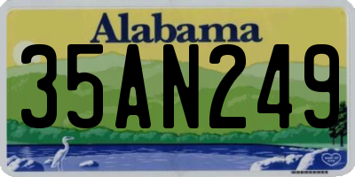 AL license plate 35AN249