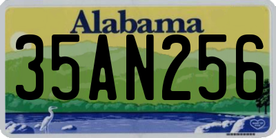 AL license plate 35AN256