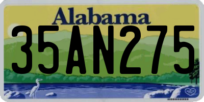 AL license plate 35AN275