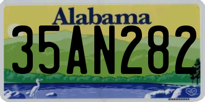 AL license plate 35AN282