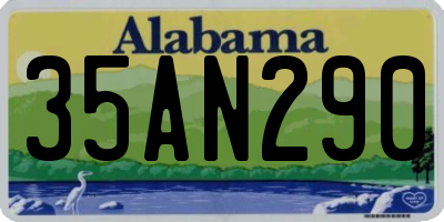 AL license plate 35AN290
